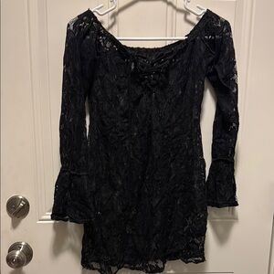Elegant Black Lace Dress